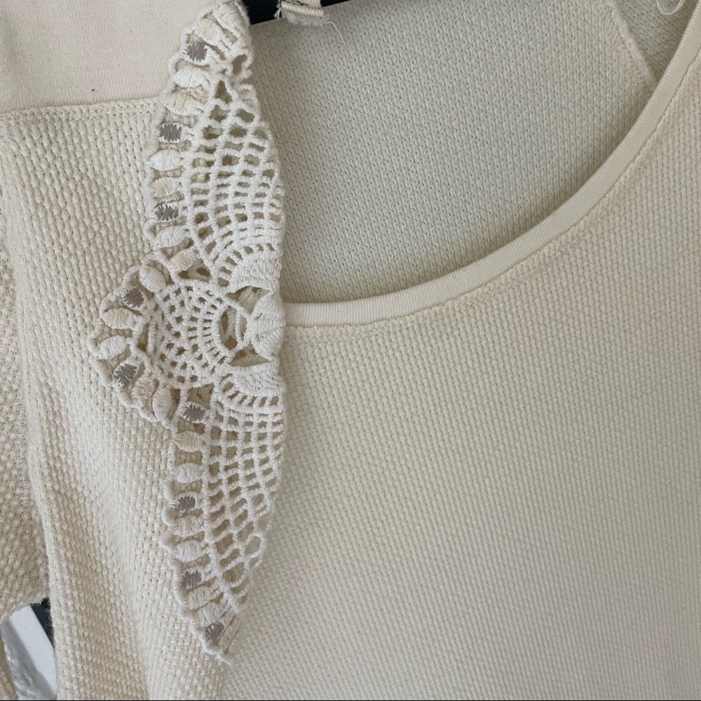Free people cream Henley M